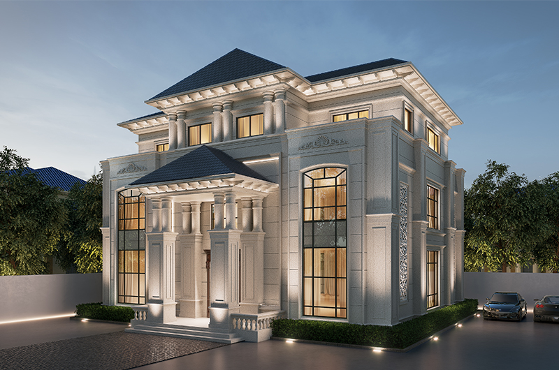 揭阳.自建别墅室内外设计